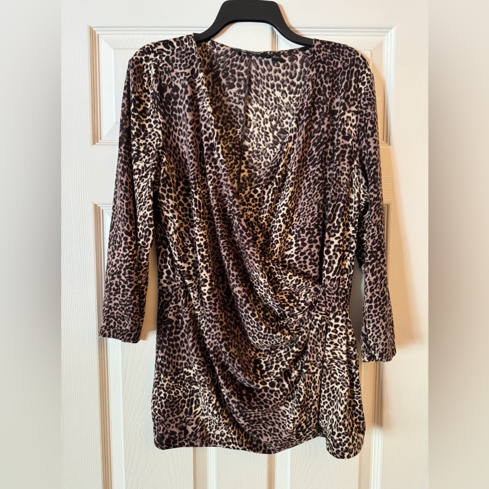 Milano Leopard Wrap Top